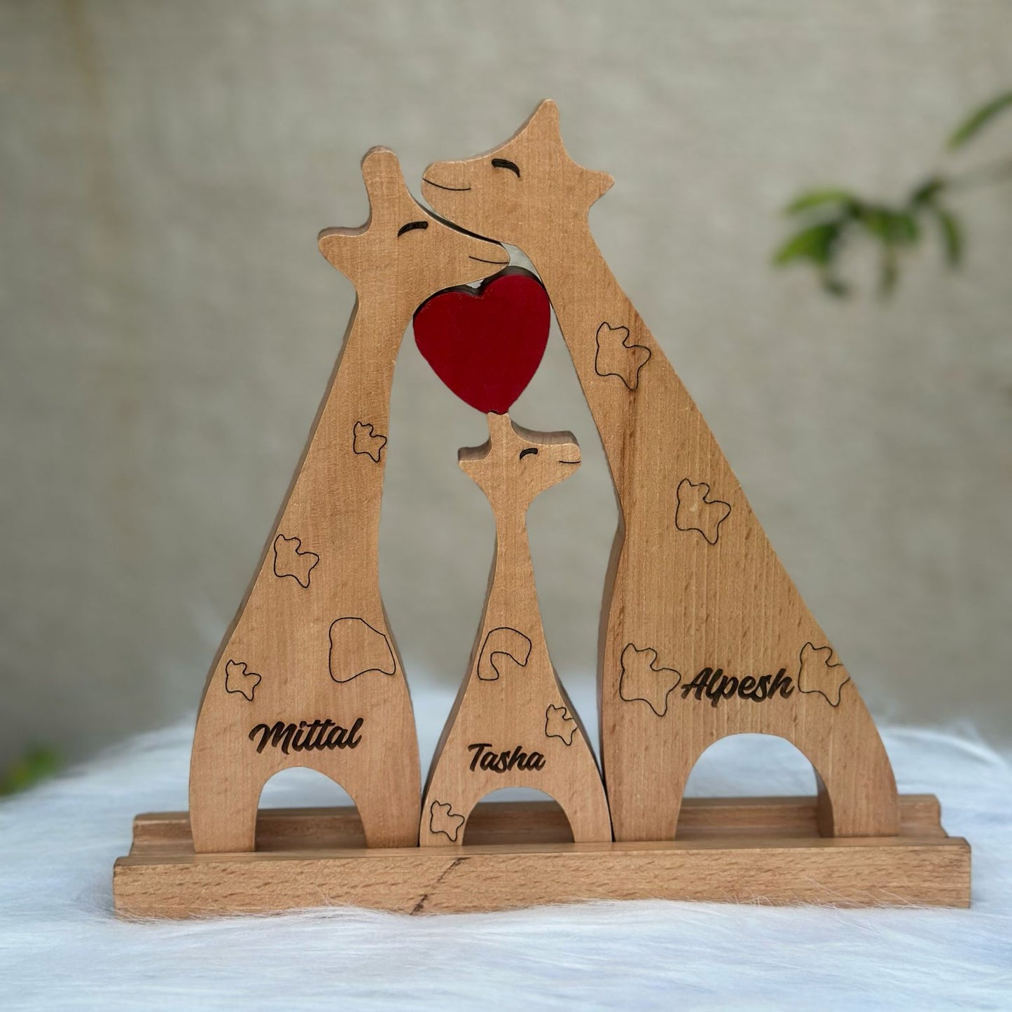 Giraffe family of Three