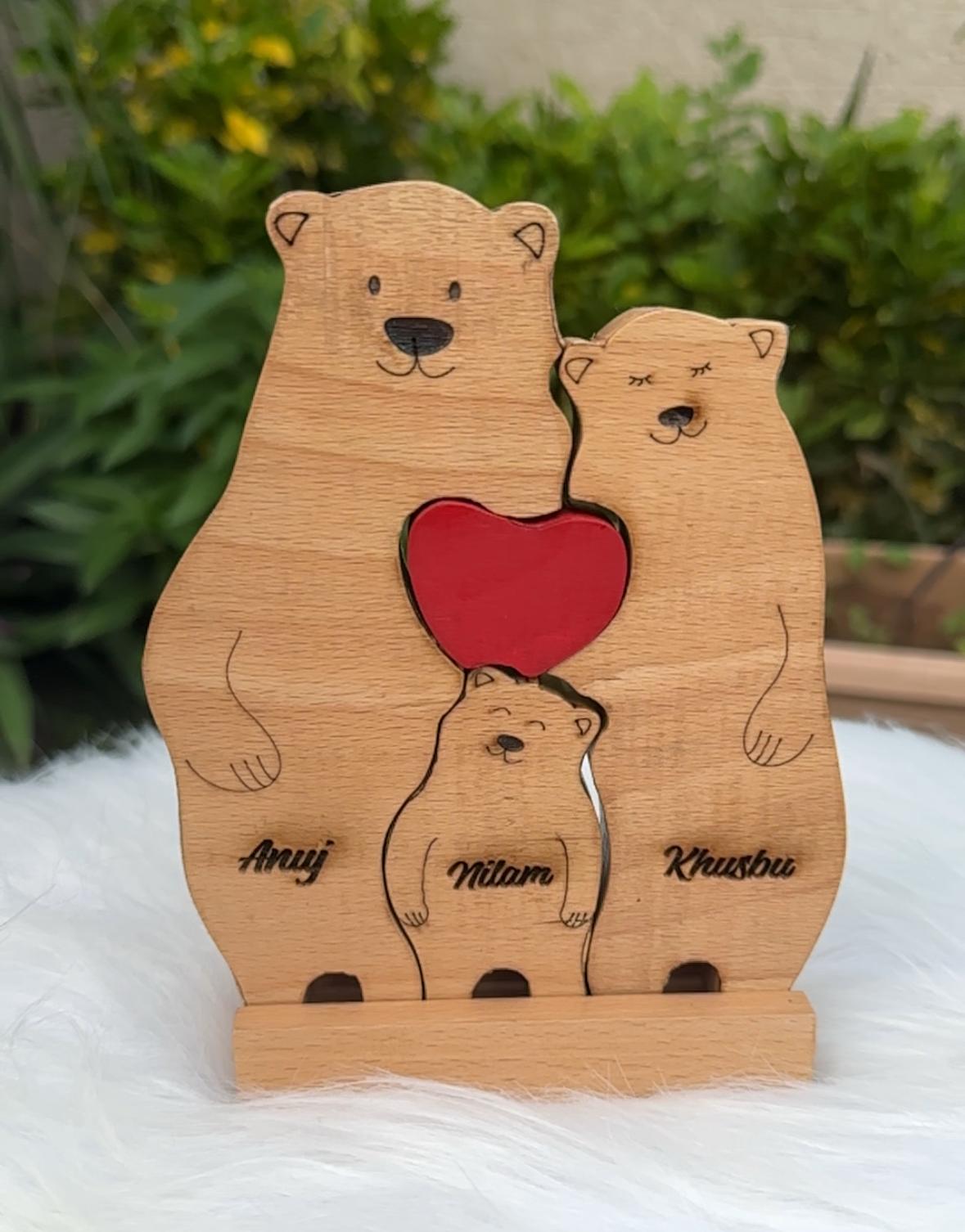 Bear family of Three