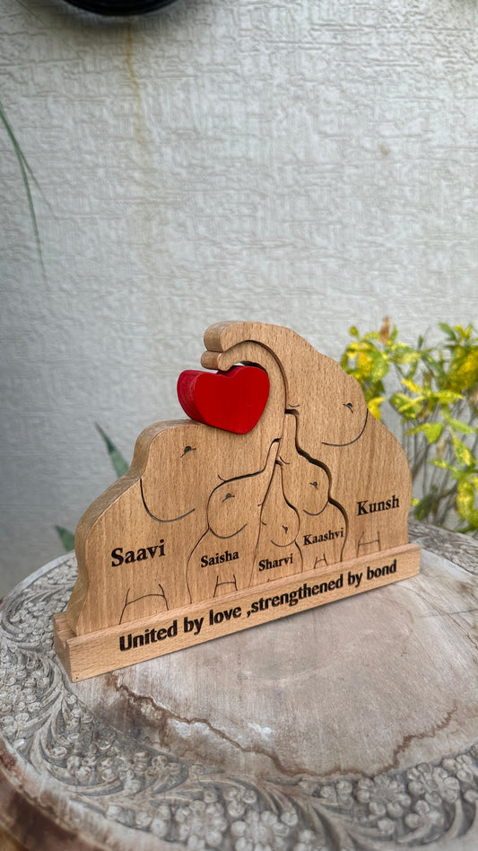 Elephant family of Five